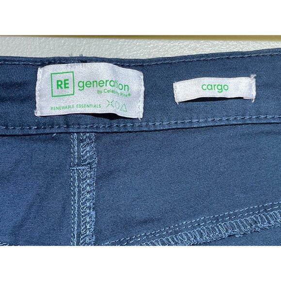 REgeneration by Celebrity Pink Womens  Size 20 High-Rise SKINNY Cargo Pants Blue - Picture 9 of 9